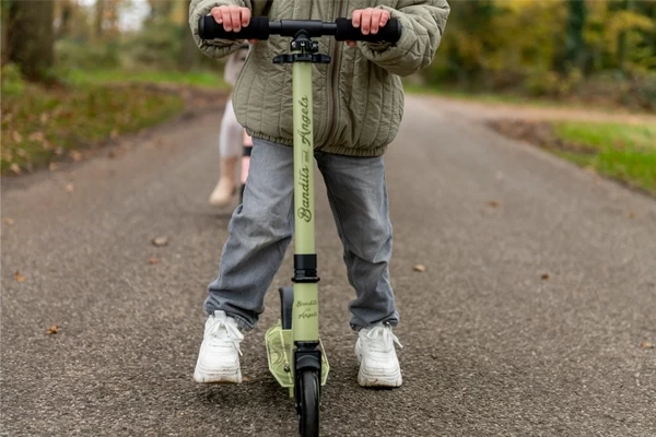 Stoere retro groene step