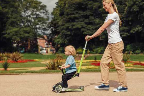 Ride on model met duwstang