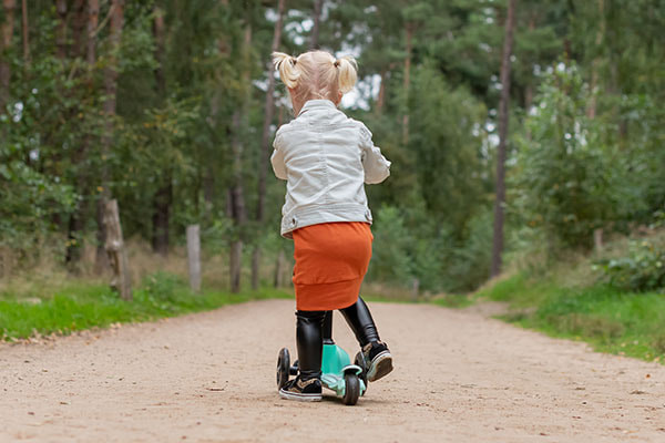 Voetrem op achterwiel