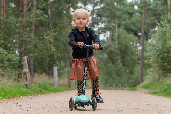 Stuurslot eraf (stuur staat schuin)