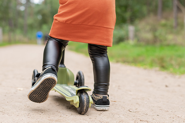 Voetrem op achterwiel