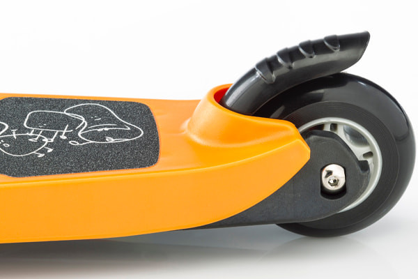 Voetrem op achterwiel