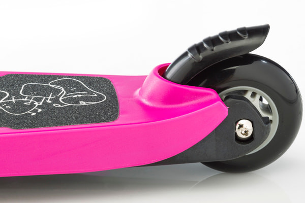 Voetrem op achterwiel