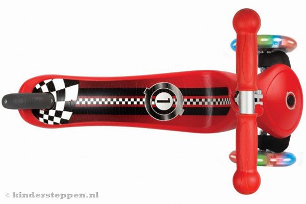 Met gave print en handige voetrem