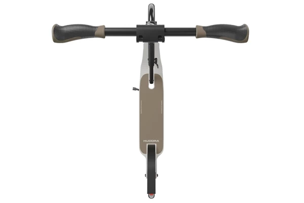 Extra breed stuur met rubberen handvaten