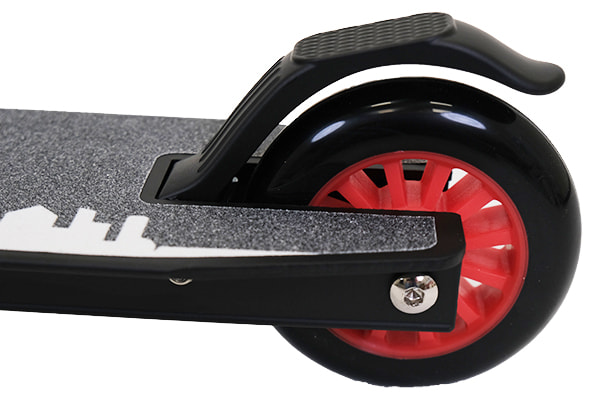 Voetrem op achterwiel